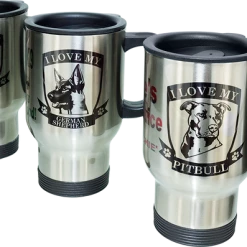 Personalized Text Stainless Steel Travel Mug - Dog Breed
