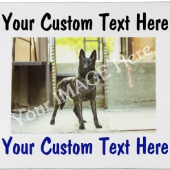 Personalized Computer Mouse Pad - Custom Text & Photo