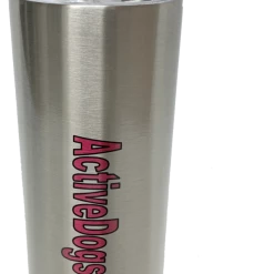 ActiveDogsCom Logo Personalized Stainless Steel Tumbler W/ Metal Straw 20oz