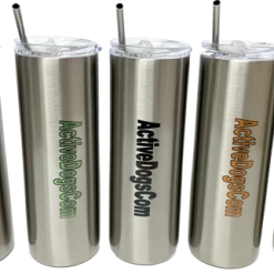 ActiveDogsCom Logo Personalized Stainless Steel Tumbler W/ Metal Straw 20oz -Agility Shop 000017 6 full 00111.1655118327