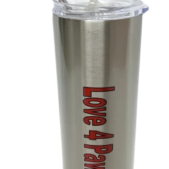 ActiveDogsCom Logo Personalized Stainless Steel Tumbler W/ Metal Straw 20oz -Agility Shop 000017 7 full 10430.1655118327