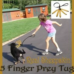 5 Finger Sheepskin Tug -Agility Shop 002105ad3 13031.1638911408