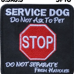 Embroidered Specialty Service Dog Patches -Agility Shop 10 full 41049.1650278757