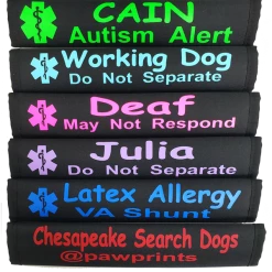Custom Text Medical Alert Padded Seat Belt Cover