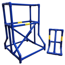 Agility PVC Deluxe Double Dog Walk Bases W/Side Ramps -Agility Shop 350789 10 95977.1663686982