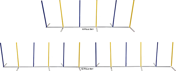 Agility Competition Weave Poles - Plus 2x2 Training System 2 Agility Competition Weave Poles - Plus 2x2 Training System - Image 2