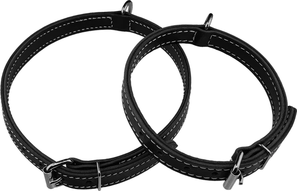 Center D-Ring Leather Dog Collar 1" 1 Center D-Ring Leather Dog Collar 1"