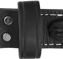 Braided Leather Dog Collar 1.5" -Agility Shop 401726BK 2 full 78610.1638911443