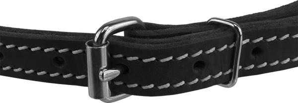 Center D-Ring Leather Dog Collar 1" 2 Center D-Ring Leather Dog Collar 1" - Image 2