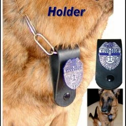 Leather K9 Badge Holder -Agility Shop 404700AD4 73054.1638911337
