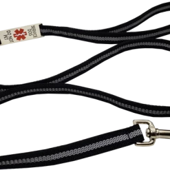 Reflective Service Dog 5' Leash W/Chrome Service Dog ID Tag -Agility Shop 407022 8 full 83476.1638911477