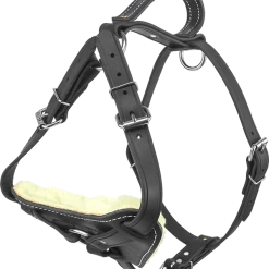 Padded Leather Harness W/ Sheepskin Lining