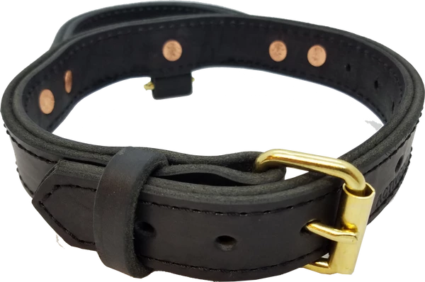 Leather Agitation Dog Collar With Handle 2 Leather Agitation Dog Collar With Handle - Image 2