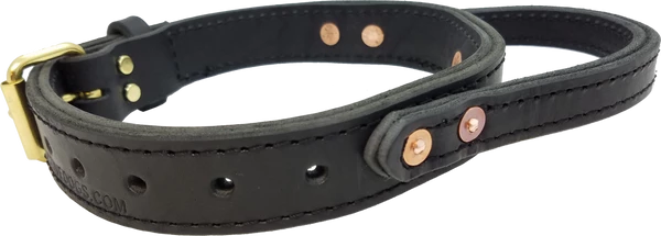 Leather Agitation Dog Collar With Handle 3 Leather Agitation Dog Collar With Handle - Image 3