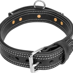 Leather Collar With Flat Handle 2" -Agility Shop 407090BR 1 full 07282.1638911442
