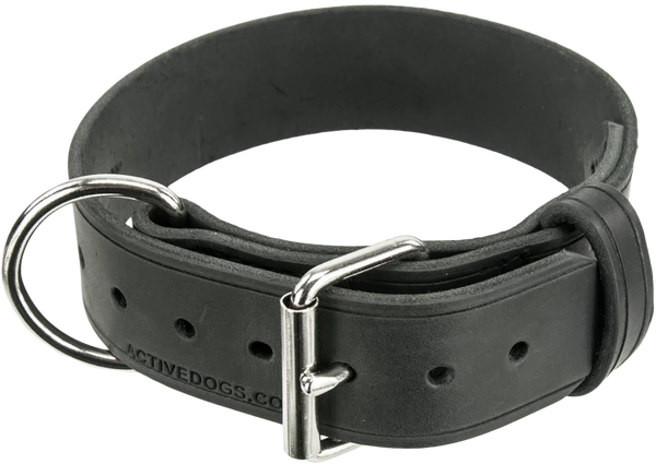 Leather Agitation Dog Collar 2" 6 Leather Agitation Dog Collar 2" - Image 6