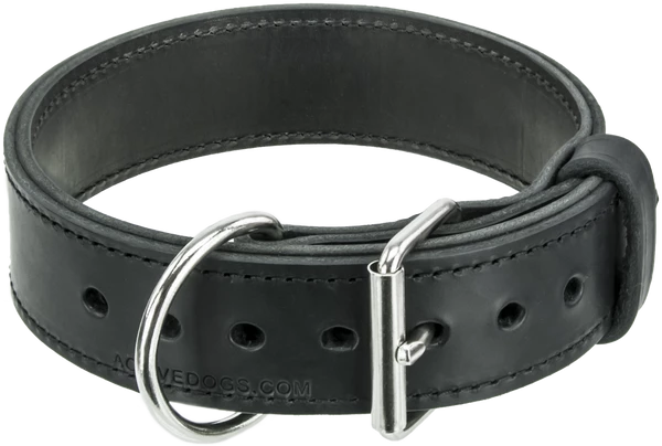 Leather Agitation Dog Collar 2" 7 Leather Agitation Dog Collar 2" - Image 7