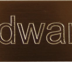 Engraved Brass Collar Plate