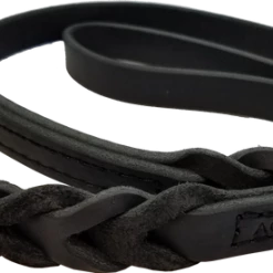 Military Spec Braided Leather Dog Leash 3/4"