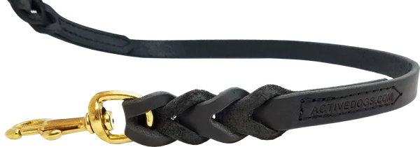 Military Spec Braided Leather Dog Leash 3/4" 3 Military Spec Braided Leather Dog Leash 3/4" - Image 3