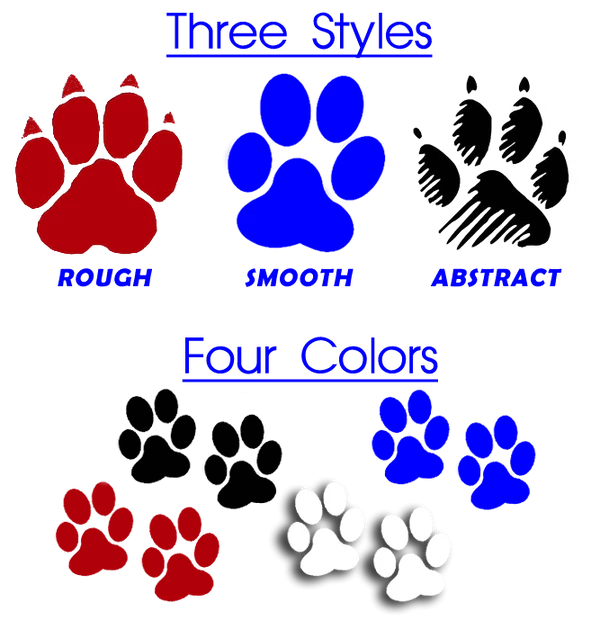 Vinyl Paw Print Decals 1 Vinyl Paw Print Decals