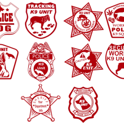 Law Enforcement Decals 14 Law Enforcement Decals -Agility Shop 509255 RED 3 full 28895.1638911427