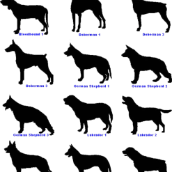 Dog Breed Decals 6 Inch X 4 Inch