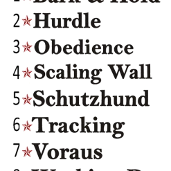 Schutzhund Word Decals