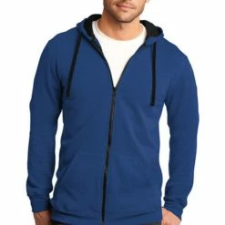 Custom Logo Embroidered Hoodie -Agility Shop 5718 DeepRoyal 1 DT800DeepRoyalModelFront2 337W 61674.1644234012