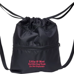 Custom Logo/Text Bag - Draw Cord Knapsack -Agility Shop 58210 6 58885.1649665912
