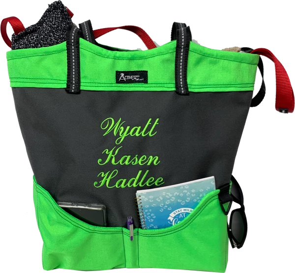 Custom Graphic Logo/Text 2-Tone Tote Bag 1 Custom Graphic Logo/Text 2-Tone Tote Bag