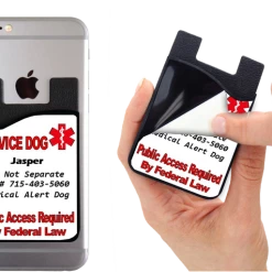 Service Dog Card Caddy - Do Not Separate Or Custom Text