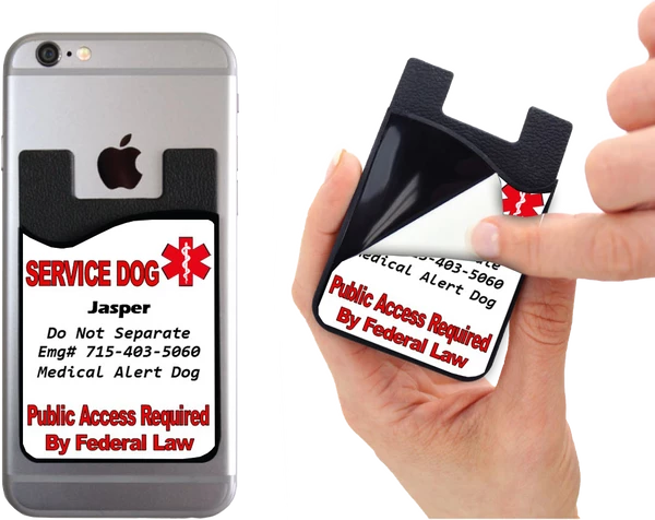 Service Dog Card Caddy - Do Not Separate Or Custom Text 1 Service Dog Card Caddy - Do Not Separate Or Custom Text