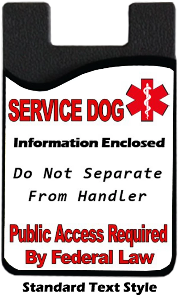 Service Dog Card Caddy - Do Not Separate Or Custom Text 2 Service Dog Card Caddy - Do Not Separate Or Custom Text - Image 2