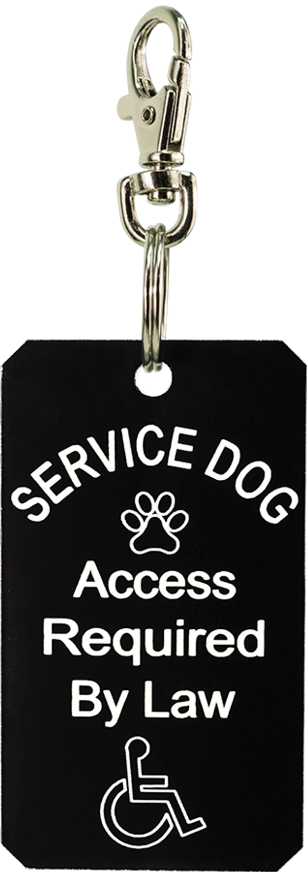 Large Engraved Service Dog ID Tag 3 Large Engraved Service Dog ID Tag - Image 3