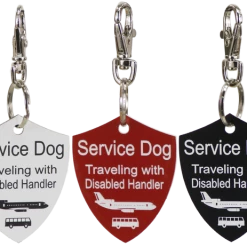 Service Dog Engraved Travel ID Tag