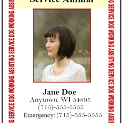 Two-Sided Metal Handler And Service Dog Badge -Agility Shop 701217Back full 86211.1638911383