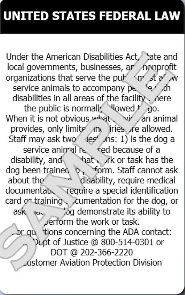 Service Dog Handler ID Card With Digital Copy 5 Service Dog Handler ID Card With Digital Copy - Image 5