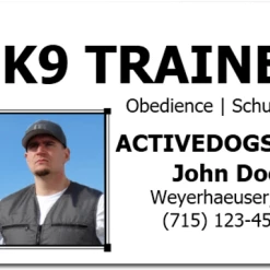 Dog Trainer Identification Card + Free Digital Copy -Agility Shop 701227 3 full 00306.1638911476