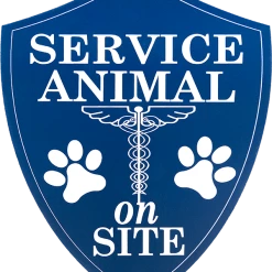 Engraved Service Animal Sign -Agility Shop 701231B full 19018.1638911405