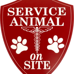Engraved Service Animal Sign -Agility Shop 701231R full 10008.1638911410