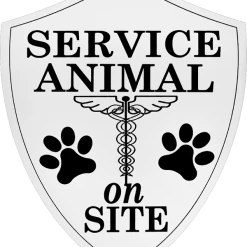 Engraved Service Animal Sign -Agility Shop 701231W full 53175.1638911413