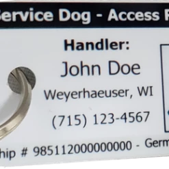 ActiveDogs Registered Service Dog ID Card + 3 Key Tag Cards + Clip-On Carrier + Free Digital Copy -Agility Shop 701242 5 full 04245.1638911518