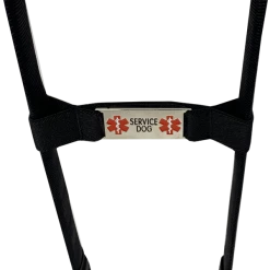 Rigid Clip-On Service Dog Bridge Handle W/Chrome Service Dog ID Band - 12" -Agility Shop 704501 6 full 38751.1638911499