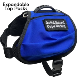 Service Dog Saddle Bag Harness Vest W/ Removable Packs -Agility Shop 707552 103 full 94926.1638911387