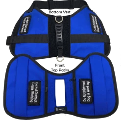 Service Dog Saddle Bag Harness Vest W/ Removable Packs -Agility Shop 707552 106 full 78410.1646859035