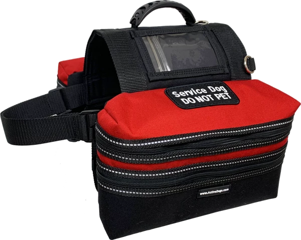 Service Dog Day Trip Pack Bag Harness Vest 1 Service Dog Day Trip Pack Bag Harness Vest