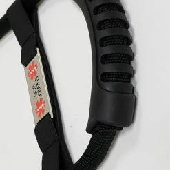 Solid Snap-On Service Dog Bridge Handle With Medical ID Band -Agility Shop 7075559 4 full 92093.1638911515