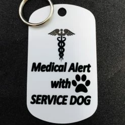 Service Dog Metal Identification Tag Double Sided -Agility Shop 707556MDT 7 full 87538.1638911406