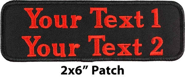 Custom Embroidered Text Patch 11 Custom Embroidered Text Patch - Image 11